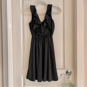 Black H&M flouncy frilly dress